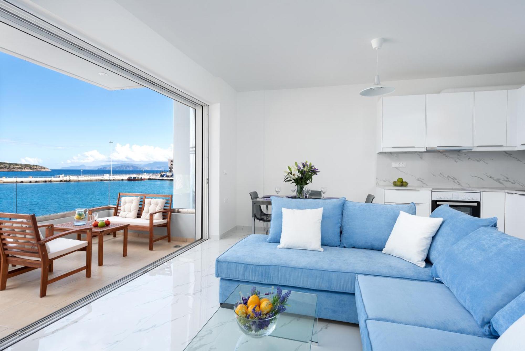 Sea View Bliss 2Br Agios Getaway Apartment Agios Nikolaos  Luaran gambar
