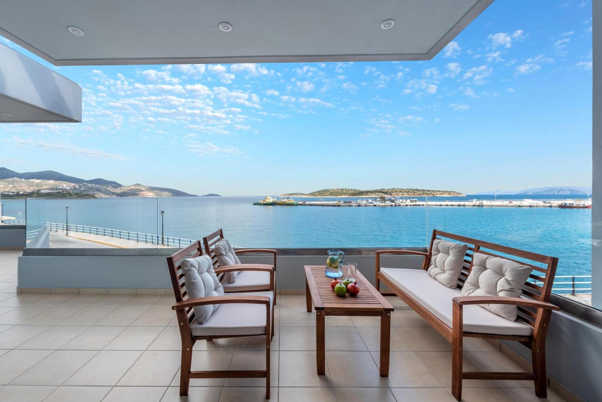 Sea View Bliss 2Br Agios Getaway Apartment Agios Nikolaos  Luaran gambar