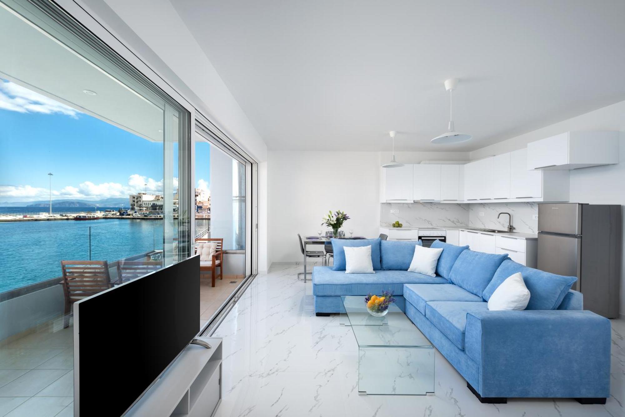 Sea View Bliss 2Br Agios Getaway Apartment Agios Nikolaos  Luaran gambar